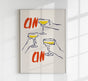 Raise your glass and Cin Cin Art Poster – Handgefertigt in Berlin