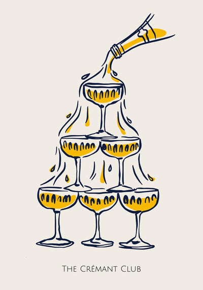 The Crémant Club Art Poster – Fine Art Print UV-resistent