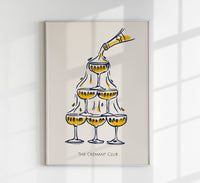 The Crémant Club Art Poster – Fine Art Print UV-resistent — Ansicht 1