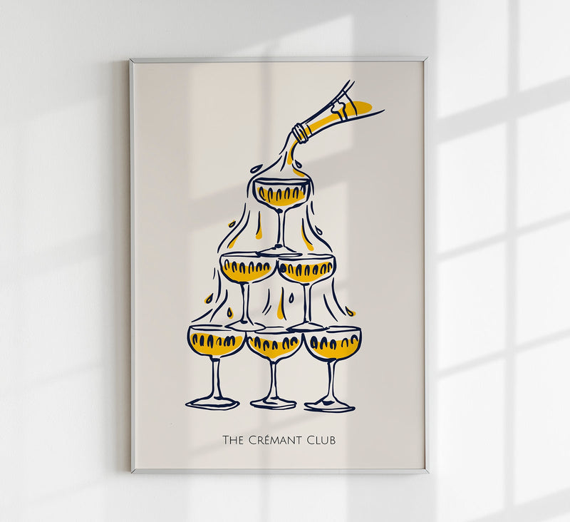 The Crémant Club Art Poster – Fine Art Print UV-resistent — Patroa Studio