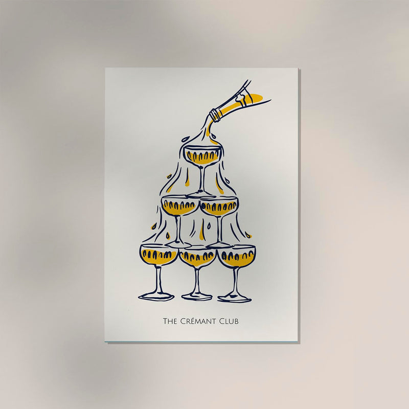 The Crémant Club Art Poster – Fine Art Print UV-resistent — Ansicht 3