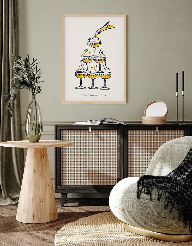 The Crémant Club Art Poster – Fine Art Print UV-resistent — Ansicht 2