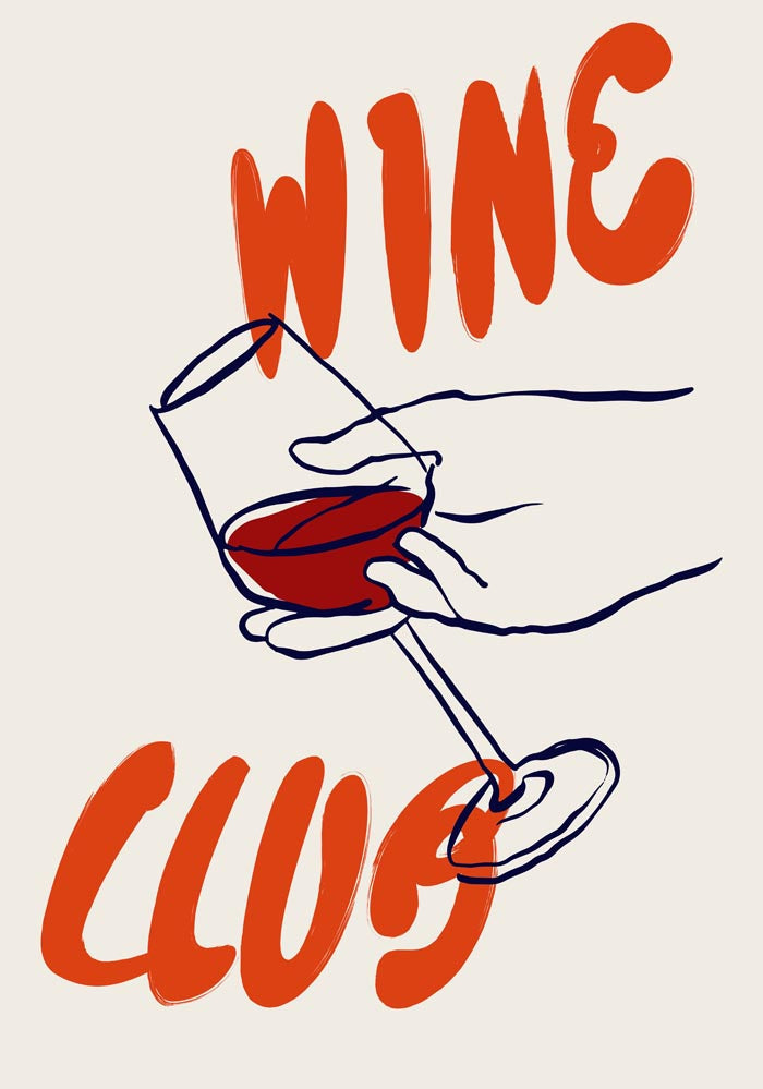 Wine Club Art Poster – Fine Art Print | Kulinarische Kunst — Ansicht 4