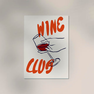 Wine Club Art Poster – Fine Art Print | Kulinarische Kunst | Zeitloser Genuss
