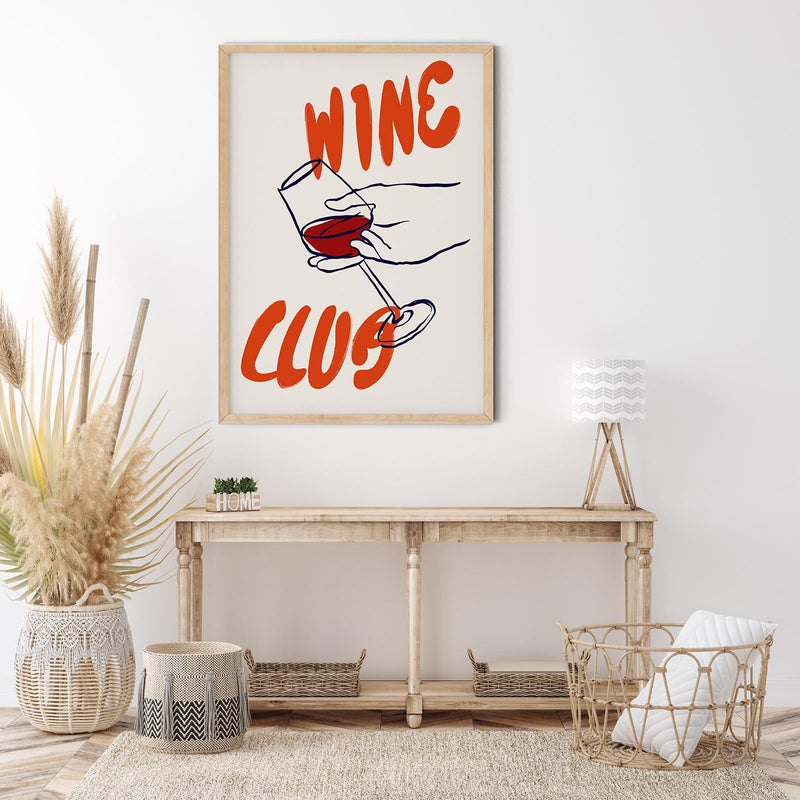 Wine Club Art Poster – Fine Art Print | Kulinarische Kunst — Ansicht 2