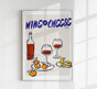 Wine and Cheese Club Art Poster – Fine Art Print Patroa Studio