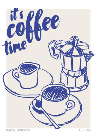 It’s Coffee Time Art Poster – Fine Art Print | UV-beständig | Atelierdruck Berlin