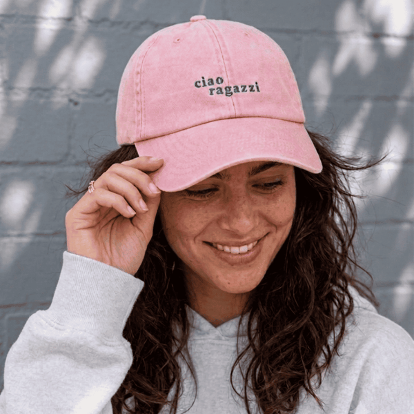 ciao ragazzi Dad Cap vintage pink – 100% Baumwolle