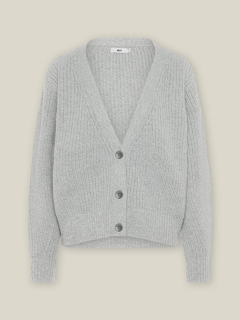 Strick Cardigan aus Organic Cotton – Oversized kurz, fair gefertigt in Italien — Ansicht 9
