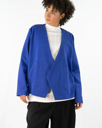 Easy YVES Cardigan Strahlend Blau 100% Baumwolle — Ansicht 5