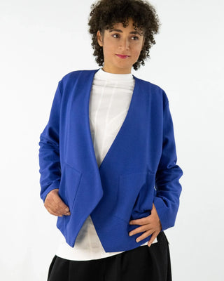 Easy YVES | Bright blue cardigan | 100% cotton