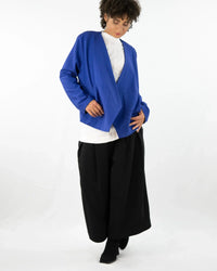 Easy YVES Cardigan Strahlend Blau 100% Baumwolle — Ansicht 8