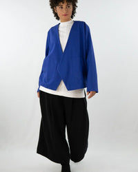 Easy YVES Cardigan Strahlend Blau 100% Baumwolle — Ansicht 7