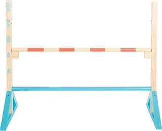 Massivholzenes Cavalletti-Hindernis für Steckenpferde – robust, naturbelassen und ideal für fantasievolle Springparcours im Kinderzimmer oder Garten.