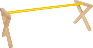 Bio Steckpferde Cavaletti Set – Massivholz | Höhenverstellbar | 2er-Set