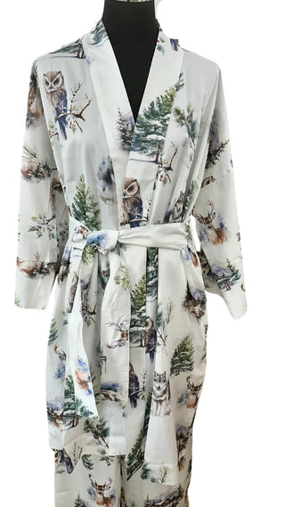 Satin Kimono Chalet 100% mercerized cotton satin 300 TC