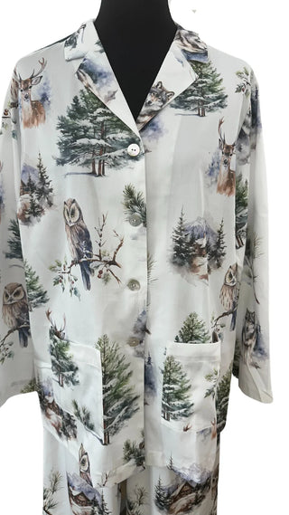 Limited Edition Satin Pyjama Chalet – 100% Mercerisierte Baumwolle | Premium Satin | 300 TC