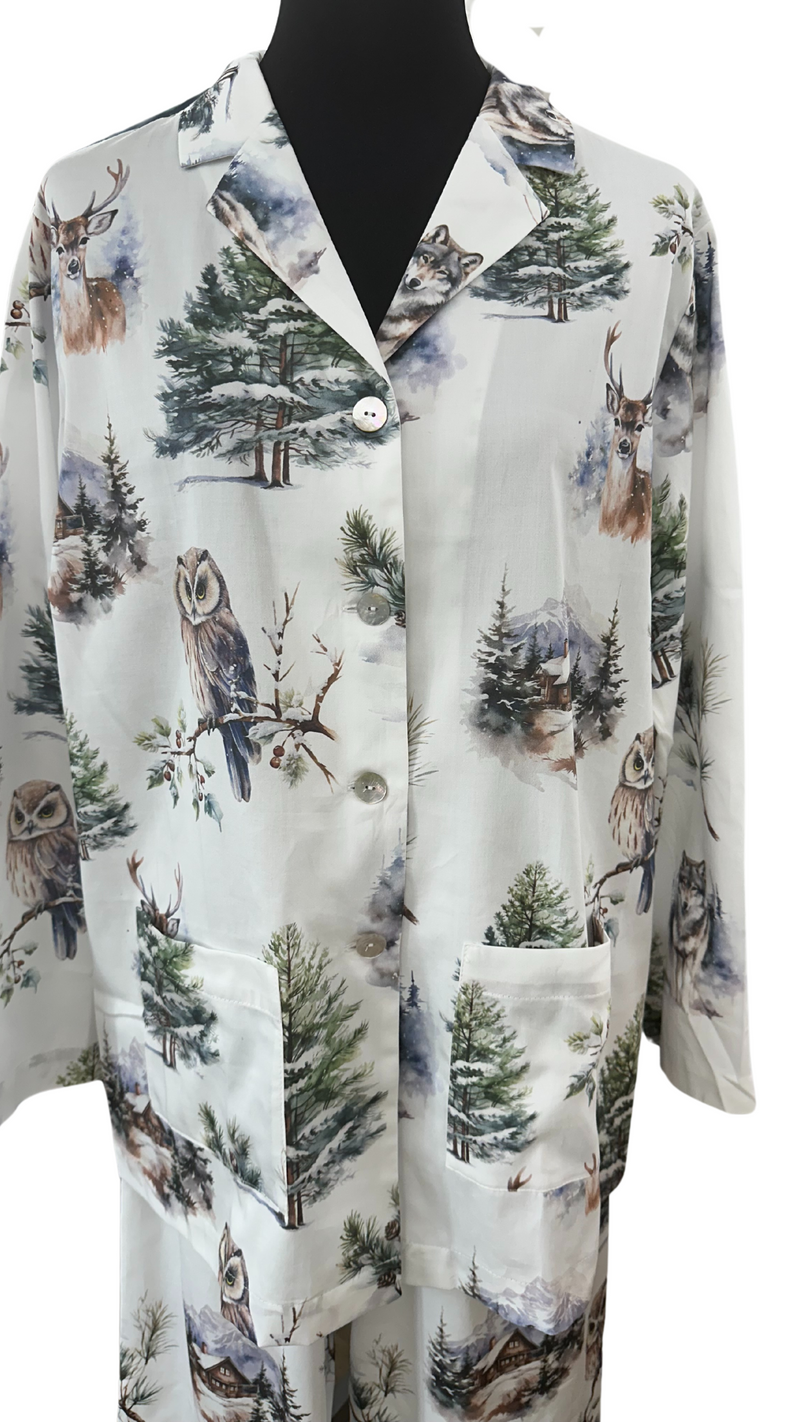 Limited Edition Satin Pajamas Chalet – 100% Mercerized Cotton, 300 TC — von der Thannen Luxury Bedding