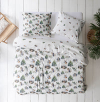 Chalet Bedding Set – Mercerized | Premium Sateen 300 TC | Printed on both sides — Ansicht 2