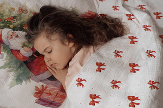 Kinderbettwäsche „Weihnachtsmann“ – OEKO‑Tex Baumwolle | Musselin/Satin | Handgefertigt