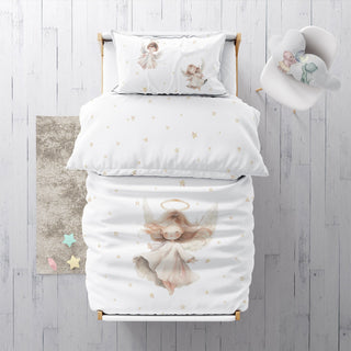 Kinderbettwäsche „Christkind“ – OEKO‑Tex Baumwolle | Musselin/Satin | Hand