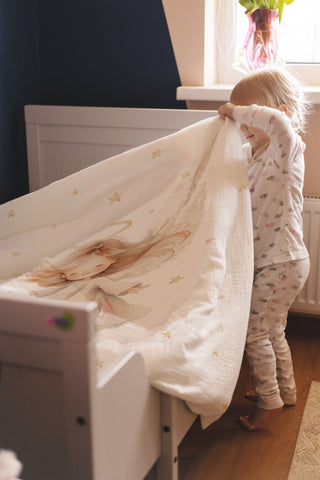 Kinderbettwäsche „Christkind“ – OEKO‑Tex Baumwolle | Musselin/Satin | Hand
