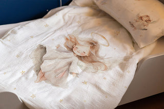 Kinderbettwäsche „Christkind“ – OEKO‑Tex Baumwolle | Musselin/Satin | Hand