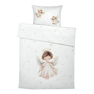 Kinderbettwäsche „Christkind“ – OEKO‑Tex Baumwolle | Musselin/Satin | Hand