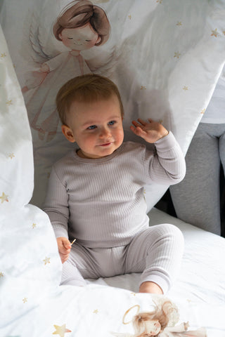 Kinderbettwäsche „Christkind“ – OEKO‑Tex Baumwolle | Musselin/Satin | Hand