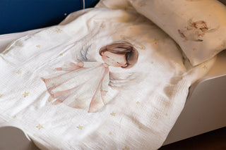 Kinderbettwäsche „Christkind“ – OEKO‑Tex Baumwolle | Musselin/Satin | Hand