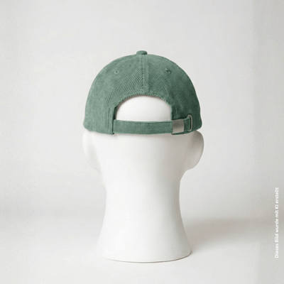 arrel ciao ragazzi Premium Cord Dad Cap grün & creme – Bio-Baumwolle