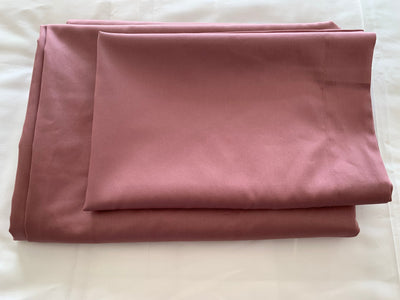 Bed Linen Set Clay Plain 100% Cotton Sateen 300 TC Easy Iron