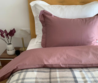 Kissenbezüge Set Uni Farbe – 100% Baumwolle | Satin 300 TC | Bügelleicht