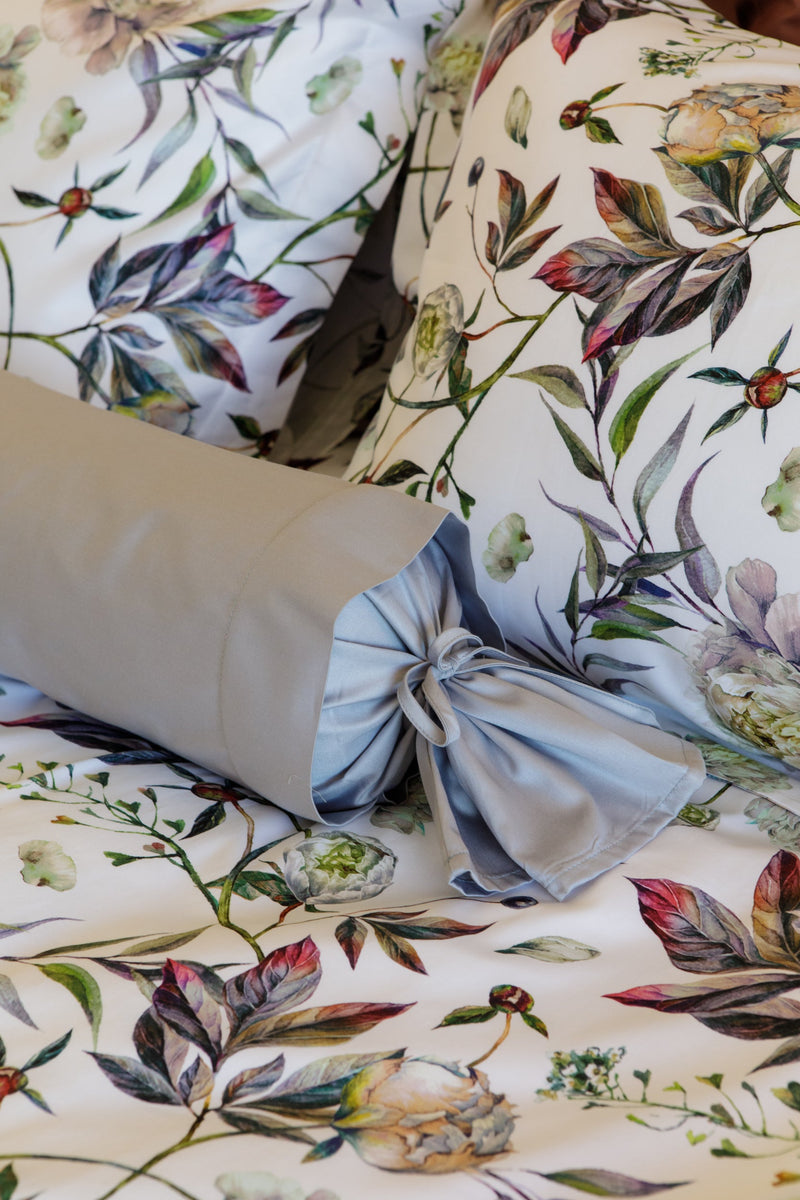 Bettwäsche Set Clay Peony – 100% mercerisierte Baumwolle, Satin 300 TC, bügelleicht — Ansicht 3