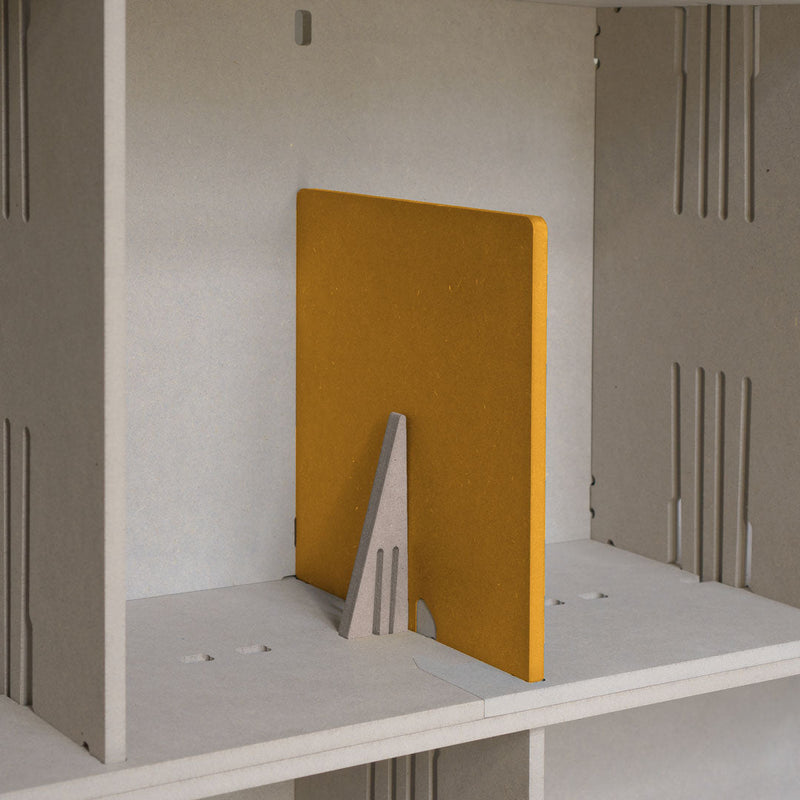 CLIPHUT Buchstütze – Modulares Designobjekt aus Holz, werkzeuglos montierbar — Ansicht 11