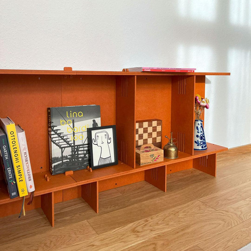 S2 Möbelset – Modulares Regalsystem 200 cm, MDF mit Hartwachsöl — Ansicht 2