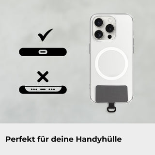 Universal Halterung für Handyketten – Dünn | Robust | Made in Germany