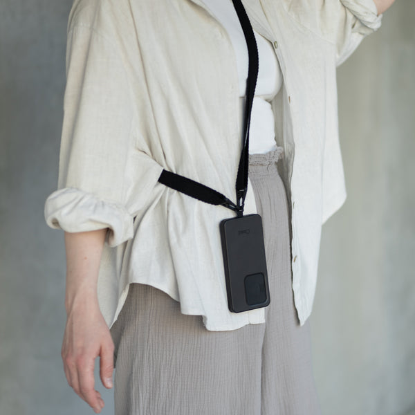 Handykette mit Universal Halterung – Baumwolle & Recyclingkunststoff