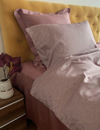 Damask go-green bed linen set Coconut Clay 50% cotton 50% Lyocell easy-iron