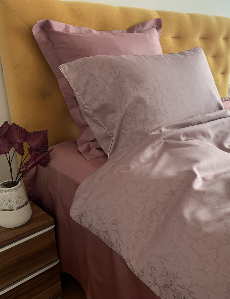 Damast go-green Bettwäsche Set Coconut Clay – 50% Baumwolle 50% Lyocell, bügelleicht — Ansicht 3
