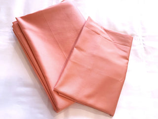 Bettwäsche Set Coral Uni – 100% mercerisierte Baumwolle | Satin 300 TC | Bügelleicht