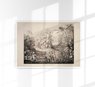 Van Goghs „Corridor in the Asylum“ als fein strukturierter Kunstdruck mit intensiver Raumtiefe und charakteristischer Pinselführung, kunstvoll reproduziert.
