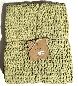 Waffeldecke Cozy – 100 % Baumwolle | weiche Waffelstruktur | Made in Portugal
