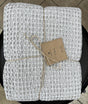 Waffeldecke Cozy – 100 % Baumwolle, weiche Waffelstruktur, Made in Portugal