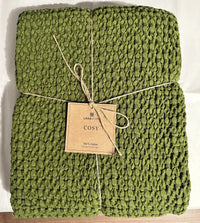 Waffeldecke Cozy – 100 % Baumwolle, weiche Waffelstruktur, Made in Portugal — Ansicht 7