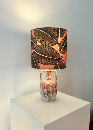 kleine kabellose Tischlampe - Upcykling aus Marei Vase - West German Pottery