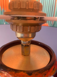Kabellose Vasenlampe aus West German Pottery – Fat Lava Krug | Pop Weave Collection — Ansicht 8
