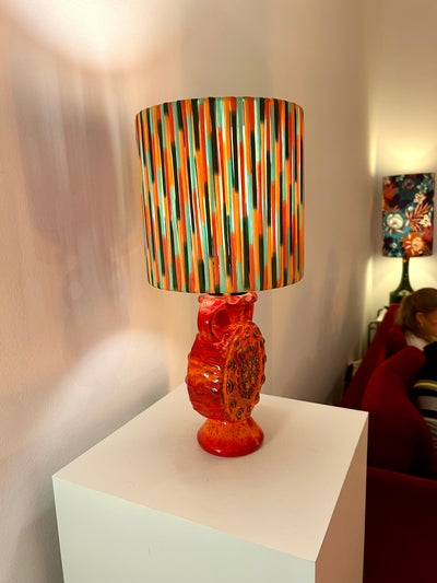 Pop Art Table Lamp Dümler Breiden - Vintage Ceramic Upcycling LED