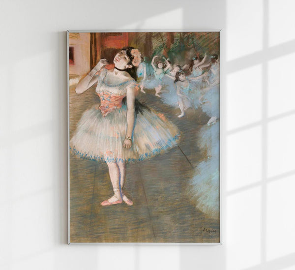 The Star by Edgar Degas – Kunstdruck auf Leinwand