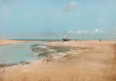 Beach at Low Tide (Mouth of the River) by Edgar Degas – Art Print